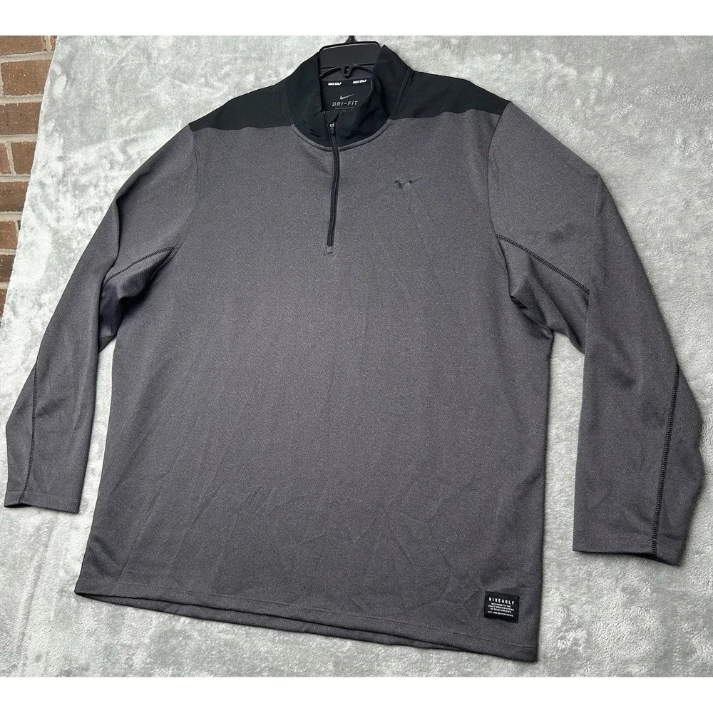 Nike Golf Men's Athleisure Top Dri-Fit Performance Long Sleeve Pullover Size XXL